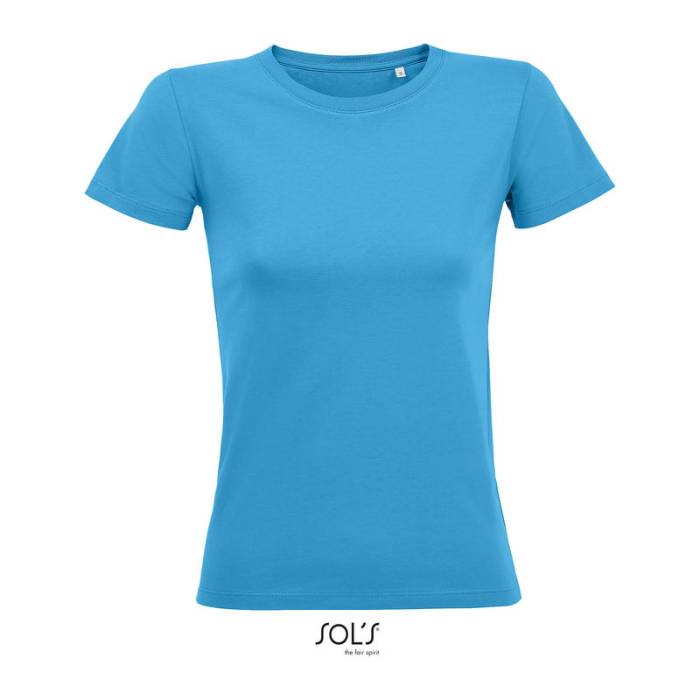 SOL`S REGENT FIT WOMEN - KÖRNYAKÚ TESTHEZÁLLÓ PÓLÓ - Aqua<br><small>EA-SO02758AQ-2XL</small>