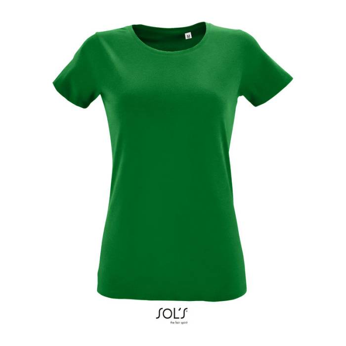 SOL`S REGENT FIT WOMEN - KÖRNYAKÚ TESTHEZÁLLÓ PÓLÓ - Kelly Green<br><small>EA-SO02758KL-2XL</small>