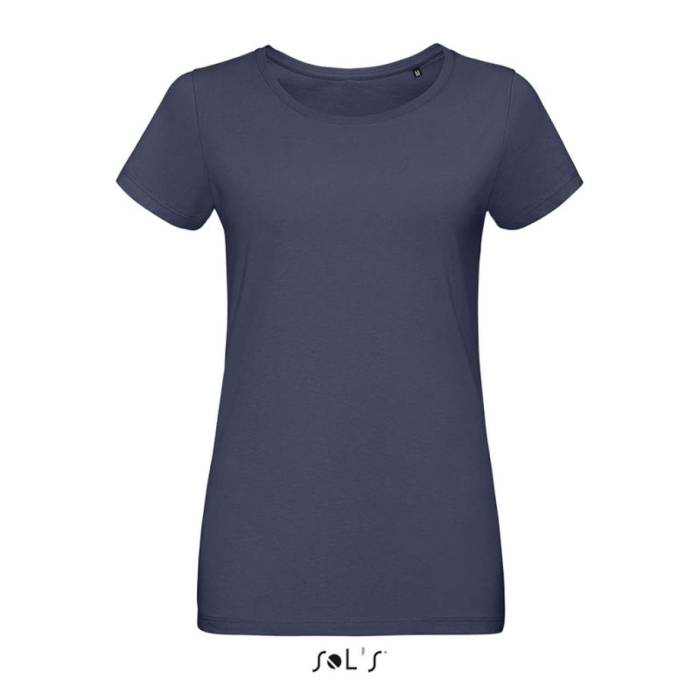 SOL`S MARTIN WOMEN - KÖRNYAKÚ TESTHEZÁLLÓ PÓLÓ - Mouse Grey<br><small>EA-SO02856MG-2XL</small>