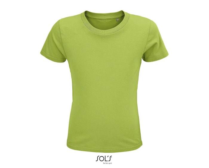 SOL`S CRUSADER KIDS - ROUND-NECK FITTED JERSEY T-S - Apple Green<br><small>EA-SO03580AG-10A</small>
