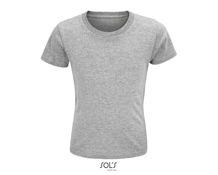 SOL`S CRUSADER KIDS - ROUND-NECK FITTED JERSEY T-S - Grey Melange<br><small>EA-SO03580GM-10A</small>