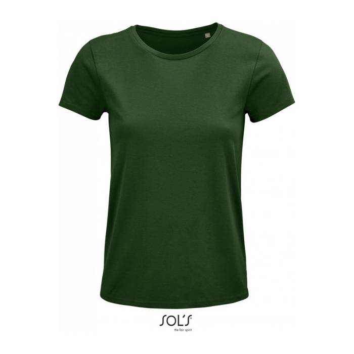 SOL`S CRUSADER WOMEN - ROUND-NECK FITTED JERSEY T- - Bottle Green<br><small>EA-SO03581BG-2XL</small>