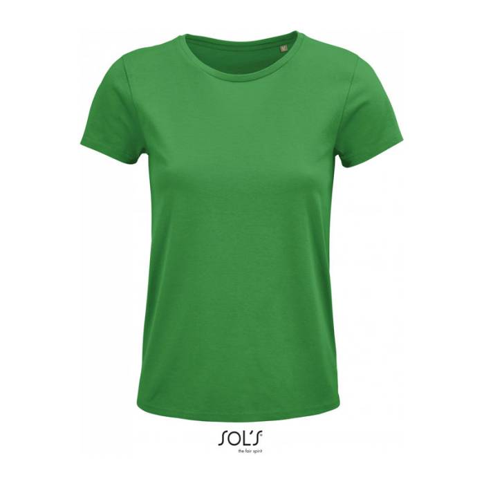 SOL`S CRUSADER WOMEN - ROUND-NECK FITTED JERSEY T- - Kelly Green<br><small>EA-SO03581KL-2XL</small>