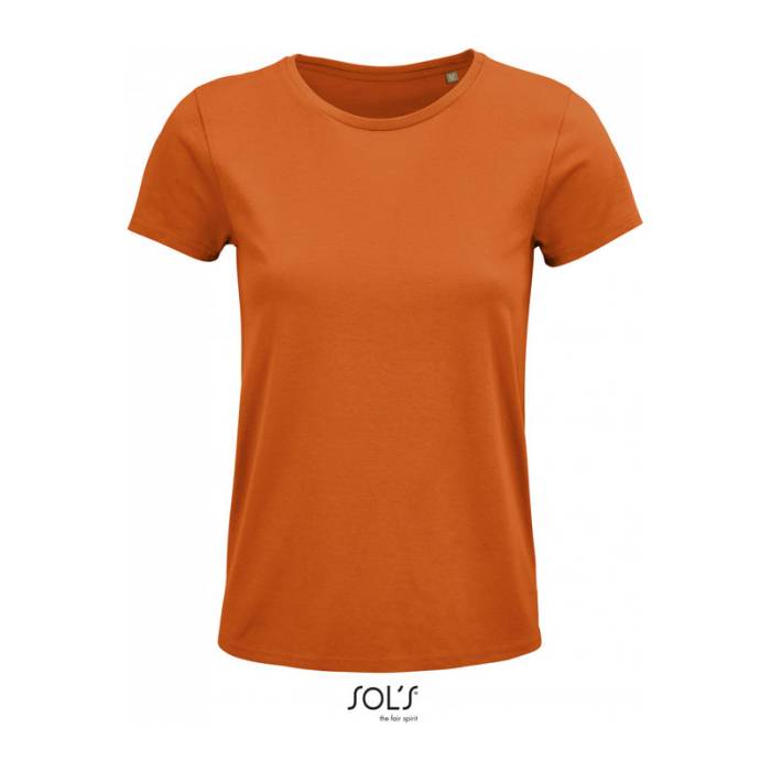 SOL`S CRUSADER WOMEN - ROUND-NECK FITTED JERSEY T- - Orange<br><small>EA-SO03581OR-2XL</small>