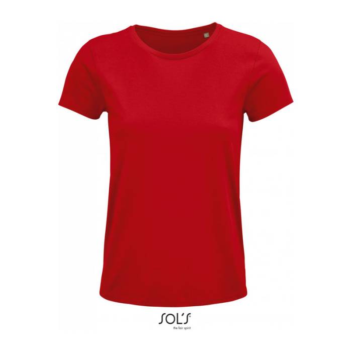 SOL`S CRUSADER WOMEN - ROUND-NECK FITTED JERSEY T- - Red<br><small>EA-SO03581RE-2XL</small>