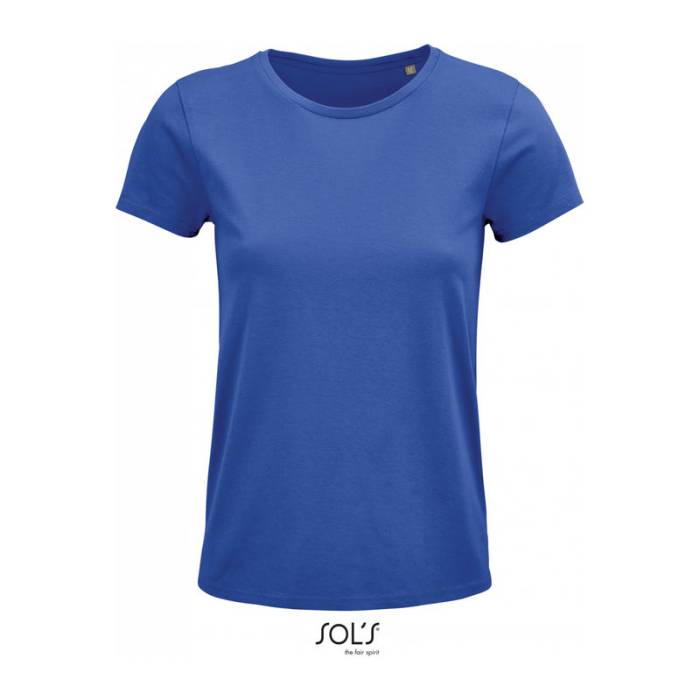 SOL`S CRUSADER WOMEN - ROUND-NECK FITTED JERSEY T- - Royal Blue<br><small>EA-SO03581RO-2XL</small>