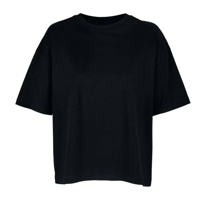 Sol`S Boxy Women`S Oversized T-Shirt - Deep Black<br><small>EA-SO03807DBL-L</small>