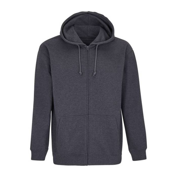 Sol`S Carter - Unisex Full-Zip Hoodie - Charcoal Melange<br><small>EA-SO03812CHME-2XL</small>