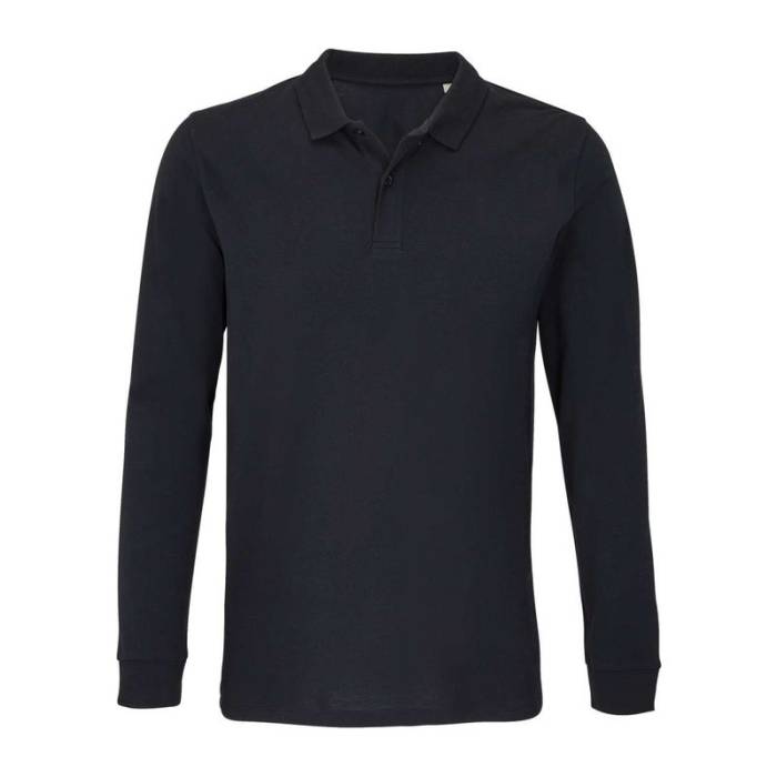 Sol`S Planet Lsl - Unisex Long Sleeve Polo Shirt - Black<br><small>EA-SO04241BL-2XL</small>