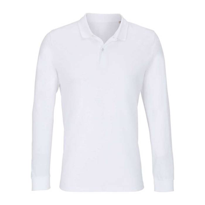 Sol`S Planet Lsl - Unisex Long Sleeve Polo Shirt - White<br><small>EA-SO04241WH-2XL</small>