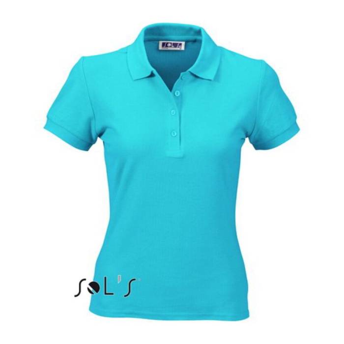 SOL`S PEOPLE WOMEN POLO SHIRT - Atoll Blue<br><small>EA-SO11310AB-2XL</small>