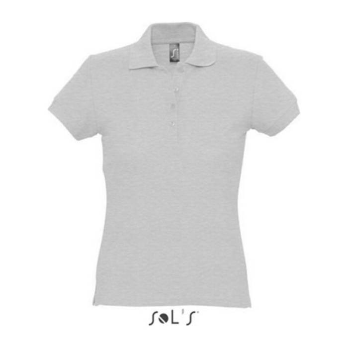 SOL`S PASSION WOMEN POLO SHIRT - Grey Melange<br><small>EA-SO11338GM-S</small>