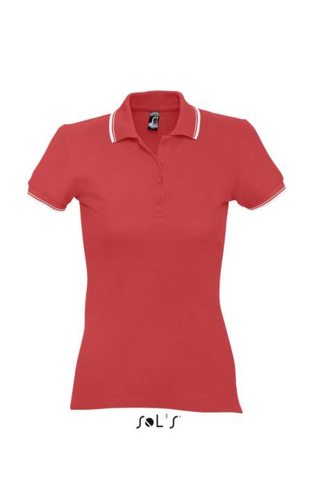 SOL`S PRACTICE WOMEN - POLO SHIRT - Red/White<br><small>EA-SO11366RE-2XL</small>