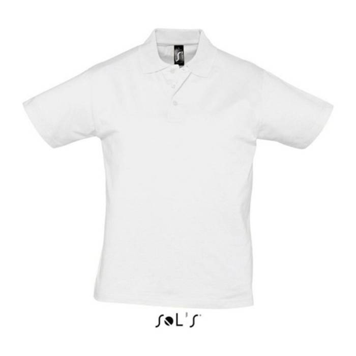 PRESCOTT MEN POLO SHIRT - White<br><small>EA-SO11377WH-M</small>