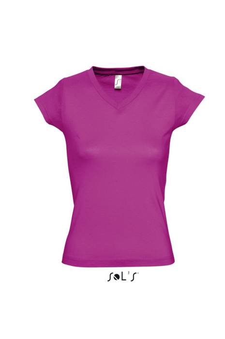 SOL`S MOON - NŐI V-NYAKÚ PÓLÓ - Fuchsia<br><small>EA-SO11388FU-2XL</small>