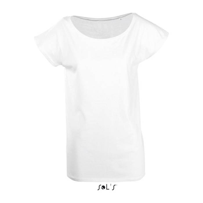 SOL`S MARYLIN - NŐI RÖVID UJJÚ HOSSZÚ KIMONÓ PÓLÓ - White<br><small>EA-SO11398WH-2XL</small>