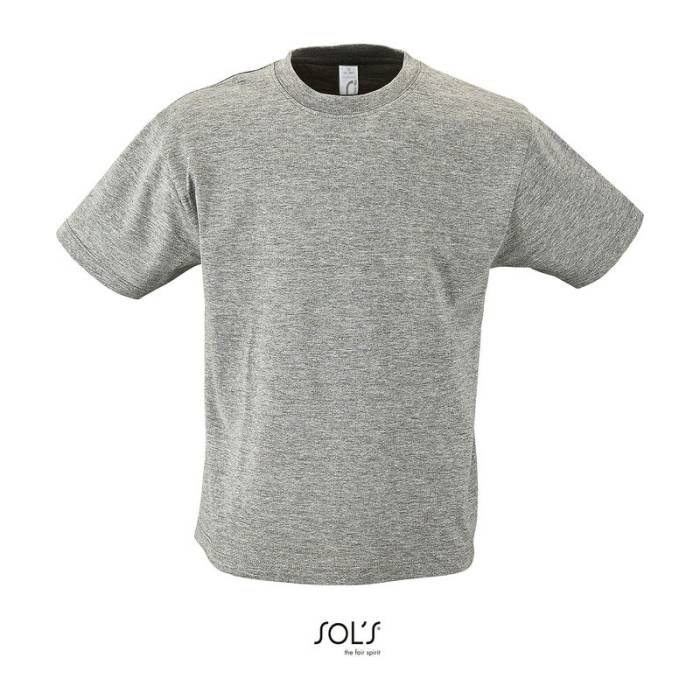 SOL`S REGENT KIDS - ROUND NECK T-SHIRT - Grey Melange<br><small>EA-SO11970GM-10A</small>