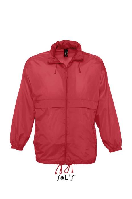 SOL`S SURF - UNISEX WATER REPELLENT WINDBREAKER - Red<br><small>EA-SO32000RE-M</small>