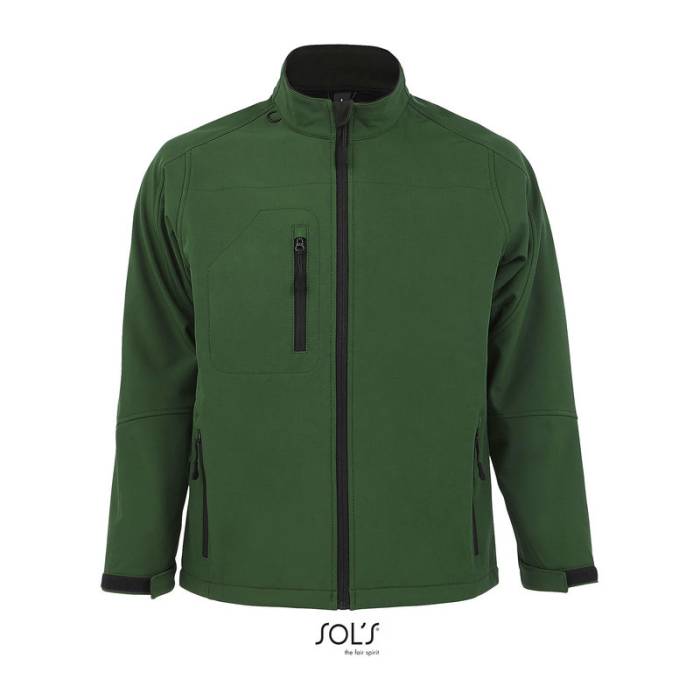 SOL`S RELAX - MEN`S SOFTSHELL ZIPPED JACKET - Bottle Green<br><small>EA-SO46600BG-3XL</small>