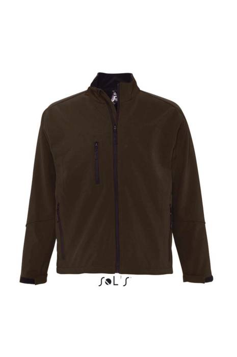 SOL`S RELAX - MEN`S SOFTSHELL ZIPPED JACKET - Dark Chocolate<br><small>EA-SO46600DC-2XL</small>