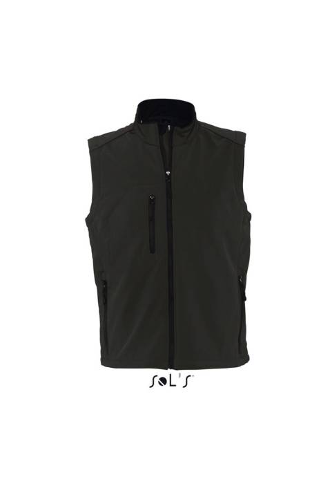 SOL`S RALLYE MEN - SLEEVELESS SOFTSHELL JACKET - Black<br><small>EA-SO46601BL-3XL</small>