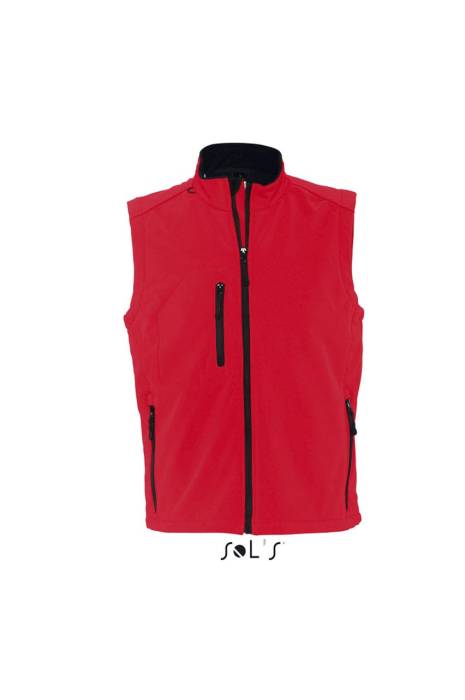 SOL`S RALLYE MEN - SLEEVELESS SOFTSHELL JACKET - Pepper Red<br><small>EA-SO46601PRE-S</small>