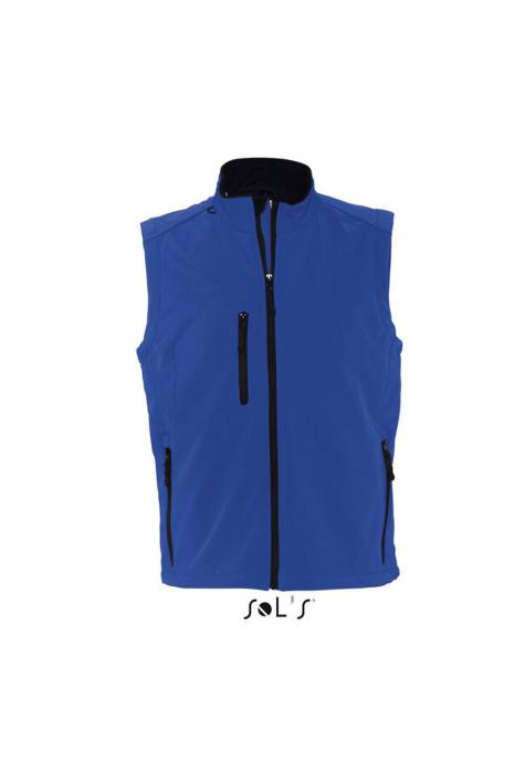 SOL`S RALLYE MEN - SLEEVELESS SOFTSHELL JACKET - Royal Blue<br><small>EA-SO46601RO-2XL</small>