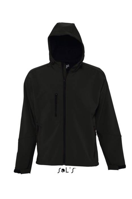 SOL`S REPLAY MEN - HOODED SOFTSHELL - Black<br><small>EA-SO46602BL-L</small>