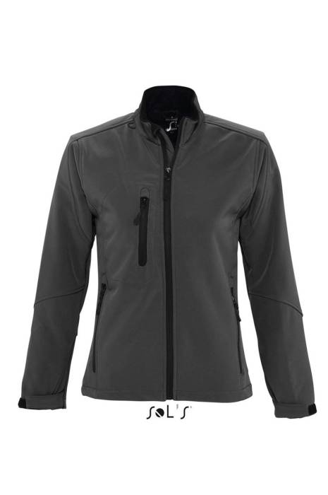 SOL`S ROXY - WOMEN`S SOFTSHELL ZIPPED JACKET - Charcoal Grey<br><small>EA-SO46800CH-L</small>