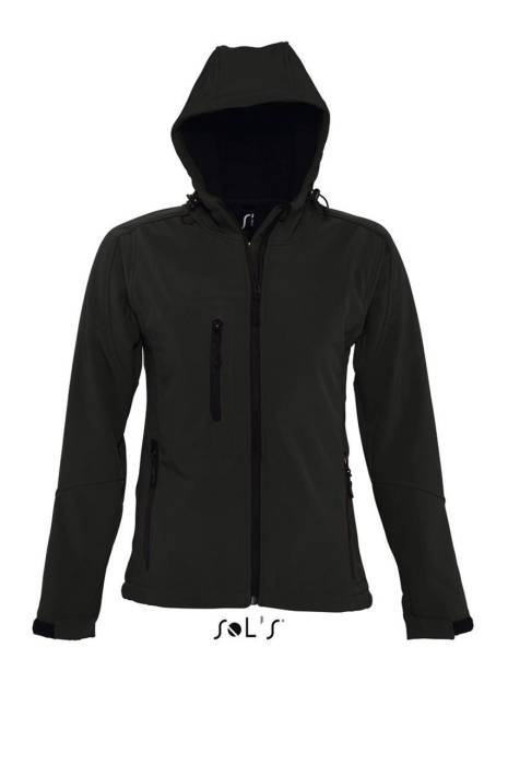 SOL`S REPLAY WOMEN - HOODED SOFTSHELL - Black<br><small>EA-SO46802BL-M</small>