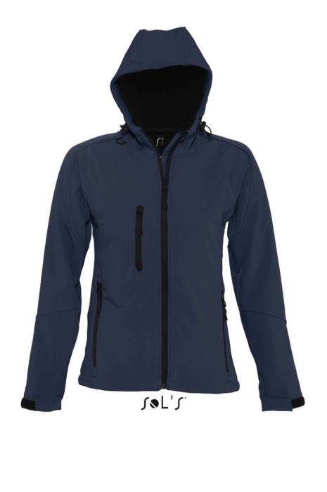 SOL`S REPLAY WOMEN - HOODED SOFTSHELL - French Navy<br><small>EA-SO46802FN-2XL</small>
