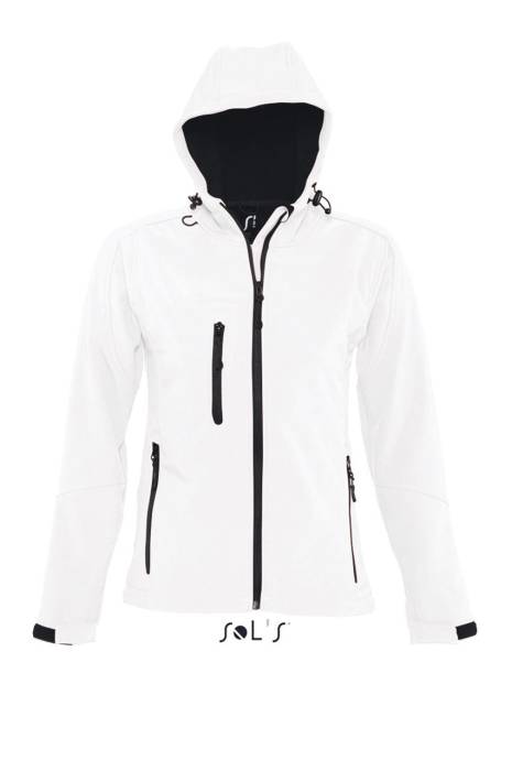 SOL`S REPLAY WOMEN - HOODED SOFTSHELL - White<br><small>EA-SO46802WH-2XL</small>