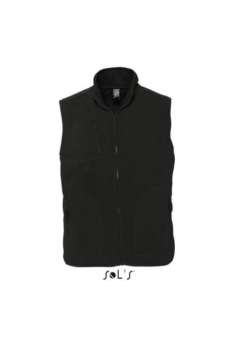 SOL`S NORWAY - UNISEX SLEEVELESS FLEECE CARDIGAN - Black<br><small>EA-SO51000BL-2XL</small>