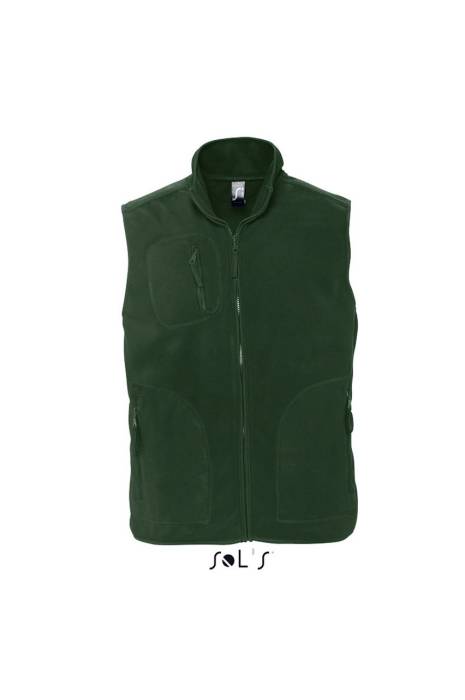 SOL`S NORWAY - UNISEX SLEEVELESS FLEECE CARDIGAN - Fir Green<br><small>EA-SO51000FIGR-2XL</small>