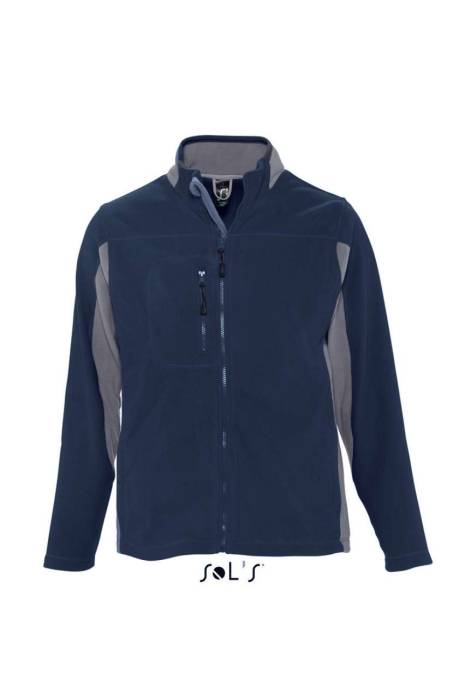 SOL`S NORDIC - MEN’S TWO-COLOUR ZIPPED FLEECE JACK - Navy<br><small>EA-SO55500NV-2XL</small>