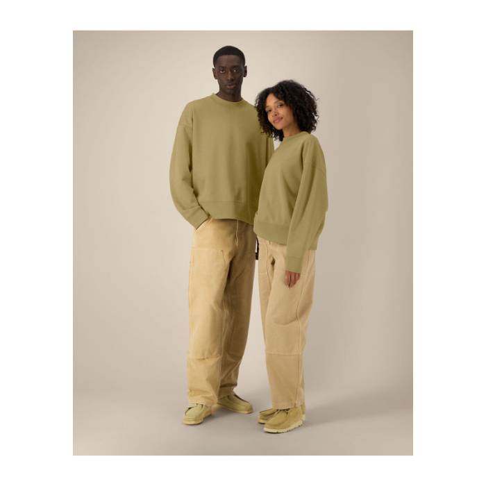 The Ryler unisex kereknyakú pulóver - Faded Olive<br><small>EA-STSU255C1531S</small>