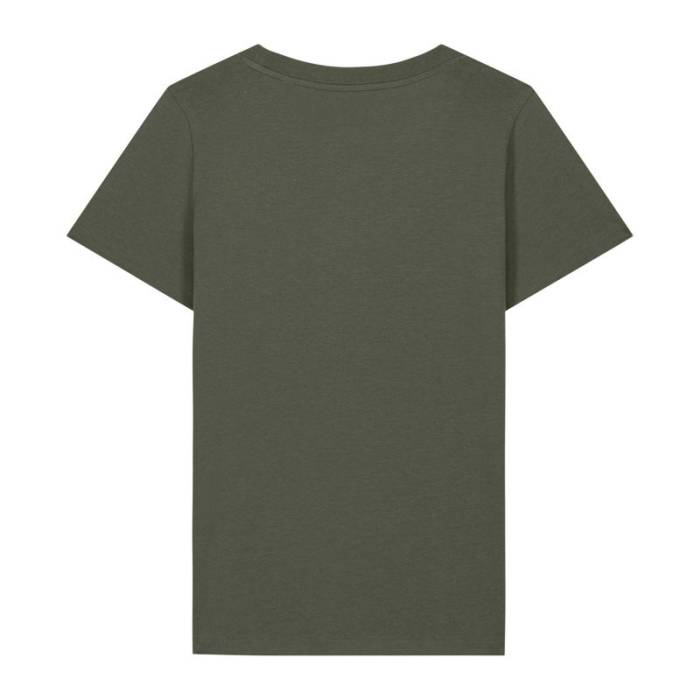 Ikonikus, közepesen vastag, női karcsúsított póló - Khaki<br><small>EA-STTW079C2233X</small>