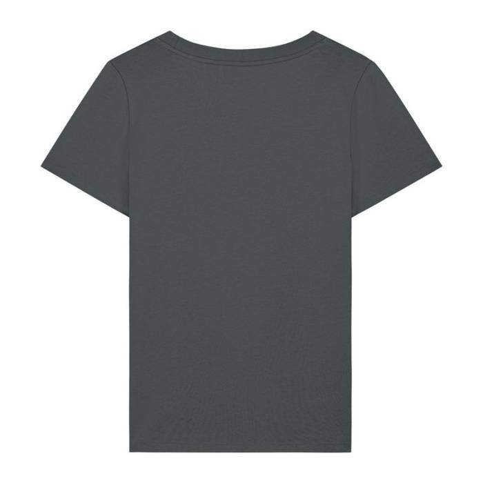 Ikonikus, közepesen vastag, női karcsúsított póló - Anthracite<br><small>EA-STTW079C2533X</small>