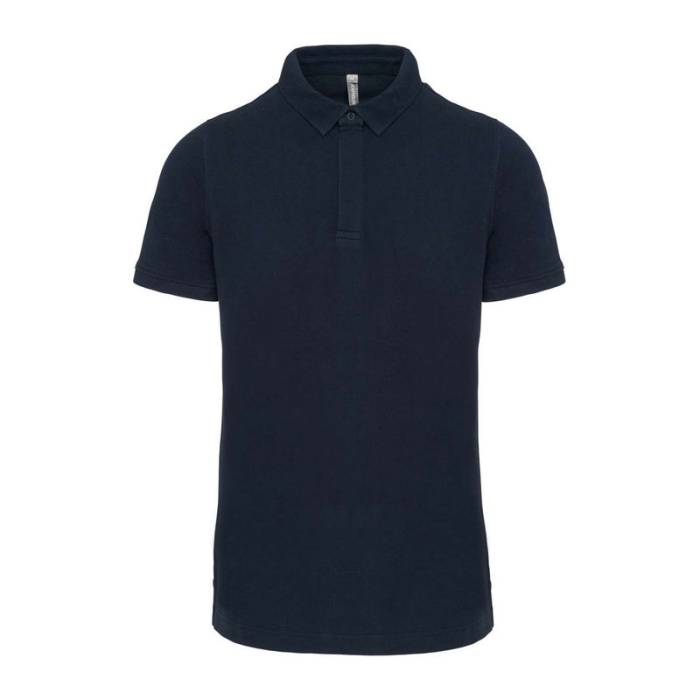 MEN`S SHORT SLEEVE STUD POLO SHIRT - Navy<br><small>EA-WK225NV-2XL</small>