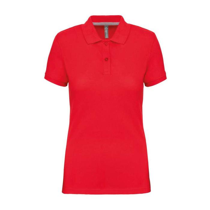 LADIES` SHORT-SLEEVED POLO SHIRT - Red<br><small>EA-WK275RE-2XL</small>