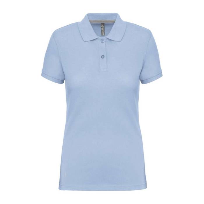 LADIES` SHORT-SLEEVED POLO SHIRT - Sky Blue<br><small>EA-WK275SB-2XL</small>