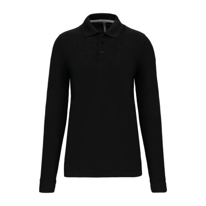 MEN`S LONG-SLEEVED POLO SHIRT - Deep Black<br><small>EA-WK276BL-2XL</small>