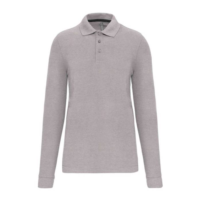 MEN`S LONG-SLEEVED POLO SHIRT - Oxford Grey<br><small>EA-WK276OXG-2XL</small>