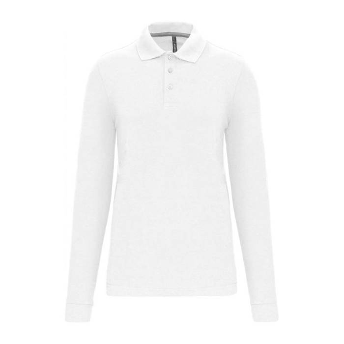 MEN`S LONG-SLEEVED POLO SHIRT - Arctic White<br><small>EA-WK276WH-2XL</small>