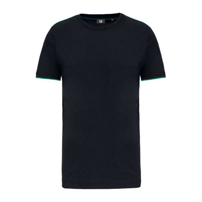 FÉRFI RÖVID UJJÚ DAYTODAY PÓLÓ - Black/Kelly Green<br><small>EA-WK3020BL/KL-2XL</small>