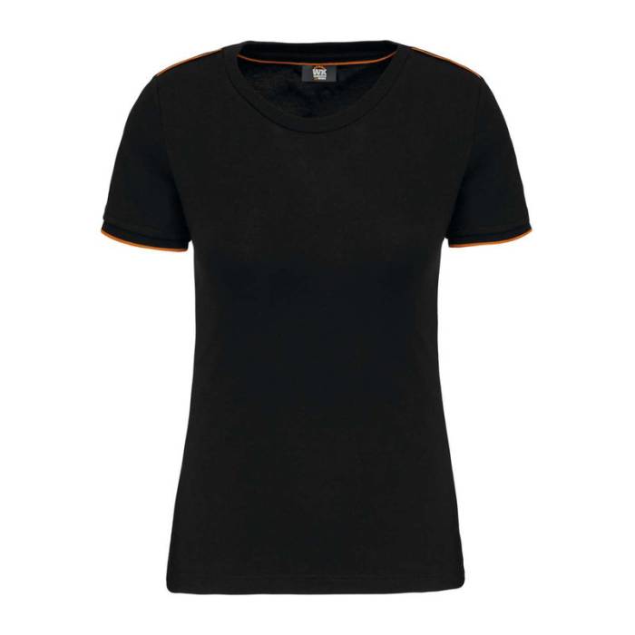 NŐI RÖVID UJJÚ DAYTODAY PÓLÓ - Black/Orange<br><small>EA-WK3021BL/OR-2XL</small>