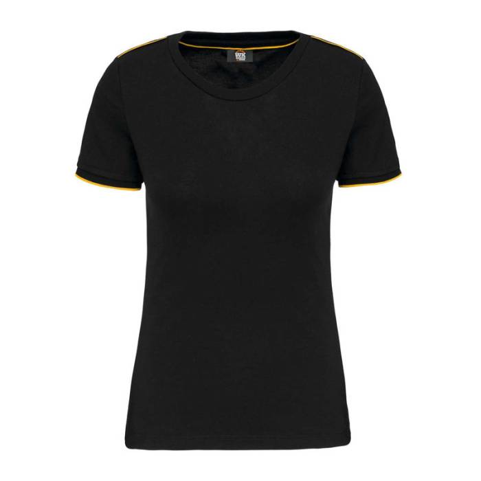 NŐI RÖVID UJJÚ DAYTODAY PÓLÓ - Black/Yellow<br><small>EA-WK3021BL/YE-2XL</small>