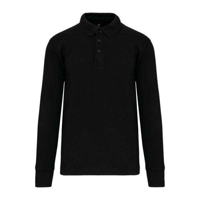 POLO NECK SWEATSHIRT - Deep Black<br><small>EA-WK4000BL-2XL</small>