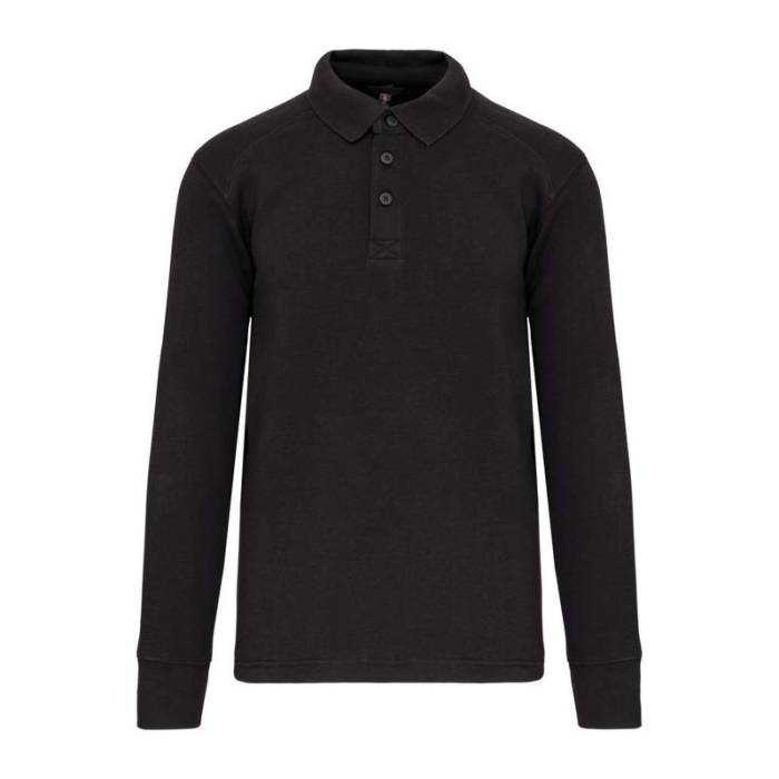 POLO NECK SWEATSHIRT - Dark Grey<br><small>EA-WK4000DG-2XL</small>