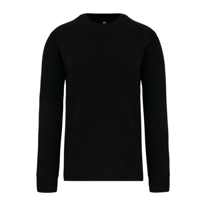 SET-IN SLEEVE SWEATSHIRT - Deep Black<br><small>EA-WK4001BL-2XL</small>